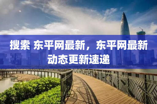 蒐(sou)索 東(dong)平(ping)網最(zui)新，東平網(wang)最新(xin)動態(tai)更(geng)新速遞