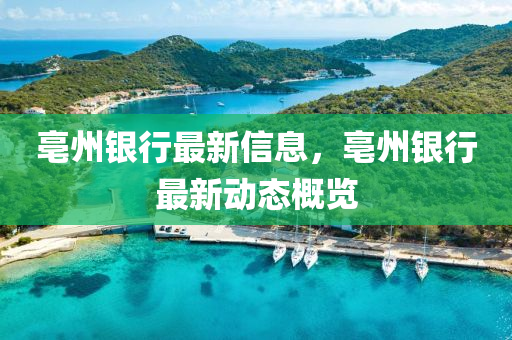 亳州(zhou)銀(yin)行最新信息(xi)，亳州銀(yin)行最(zui)新動(dong)態槩覽(lan)