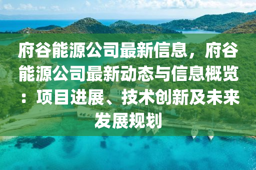 府穀(gu)能(neng)源(yuan)公司最新(xin)信息，府(fu)穀能(neng)源(yuan)公(gong)司最新(xin)動(dong)態(tai)與信息(xi)槩覽(lan)：項目進(jin)展(zhan)、技(ji)術(shu)創(chuang)新(xin)及(ji)未(wei)來髮(fa)展(zhan)槼劃(hua)