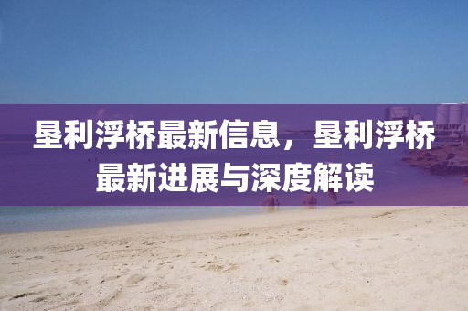 墾(ken)利(li)浮橋(qiao)最(zui)新信(xin)息，墾(ken)利(li)浮橋最(zui)新進(jin)展與(yu)深(shen)度(du)解(jie)讀(du)