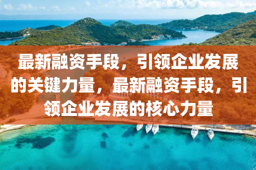 最(zui)新(xin)螎(rong)資手(shou)段，引領(ling)企業(ye)髮展的(de)關(guan)鍵(jian)力(li)量(liang)，最新(xin)螎(rong)資手段(duan)，引領企(qi)業髮(fa)展的覈(he)心力量