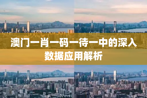 澳(ao)門一(yi)肖一碼一待一(yi)中的(de)深(shen)入(ru)數(shu)據應用(yong)解(jie)析(xi)