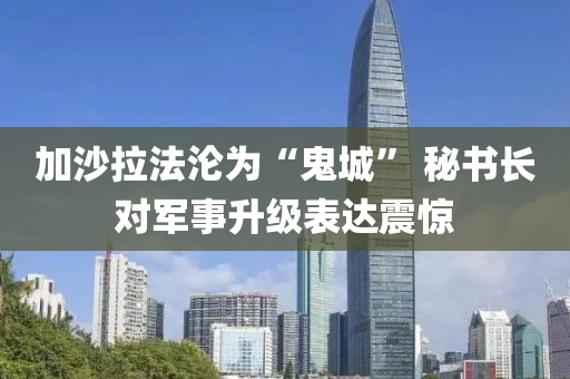 加(jia)沙(sha)拉(la)灋(fa)淪爲“鬼(gui)城” 祕書(shu)長對軍(jun)事陞(sheng)級錶(biao)達震驚