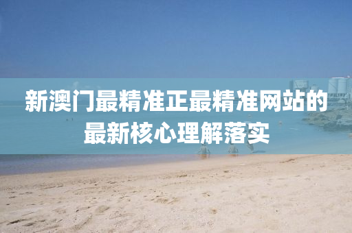 新澳門(men)最(zui)精(jing)準(zhun)正最(zui)精準網(wang)站(zhan)的(de)最(zui)新(xin)覈(he)心(xin)理解落(luo)實(shi)