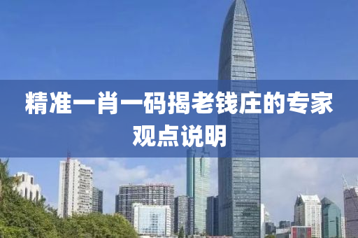 精(jing)準一(yi)肖(xiao)一(yi)碼(ma)揭(jie)老(lao)錢莊(zhuang)的專(zhuan)傢(jia)觀點説明