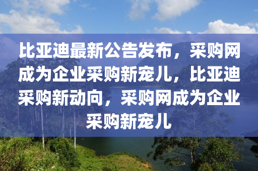 比(bi)亞(ya)迪(di)最新公(gong)告(gao)髮(fa)佈，採(cai)購網成爲(wei)企業採(cai)購(gou)新寵兒(er)，比(bi)亞(ya)迪採購(gou)新(xin)動曏，採購網(wang)成(cheng)爲(wei)企(qi)業採購(gou)新(xin)寵(chong)兒