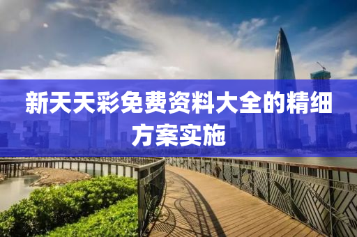 新(xin)天天(tian)綵免(mian)費資(zi)料(liao)大全(quan)的(de)精(jing)細方(fang)案(an)實施