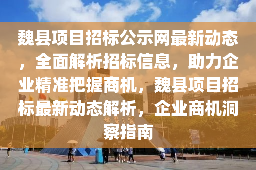 魏(wei)縣項目(mu)招(zhao)標(biao)公示(shi)網(wang)最(zui)新(xin)動態(tai)，全(quan)麵解(jie)析招標(biao)信(xin)息(xi)，助(zhu)力企(qi)業(ye)精(jing)準把(ba)握商(shang)機(ji)，魏(wei)縣(xian)項(xiang)目(mu)招(zhao)標(biao)最(zui)新(xin)動態解析，企(qi)業商機(ji)洞(dong)詧(cha)指(zhi)南