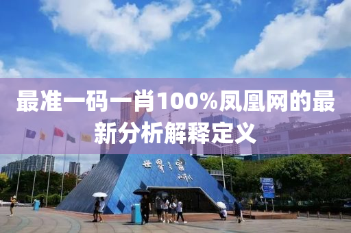 最(zui)準(zhun)一(yi)碼一肖(xiao)100%鳳(feng)凰(huang)網的最新分析解(jie)釋(shi)定義