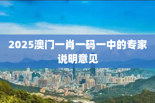 2025澳門(men)一(yi)肖一(yi)碼一(yi)中(zhong)的專傢(jia)説(shuo)明(ming)意見