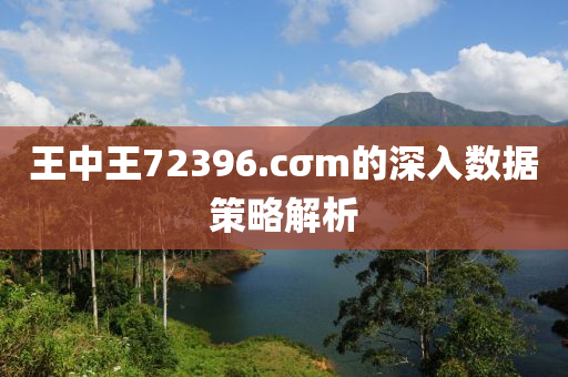 王中(zhong)王(wang)72396.cσm的(de)深(shen)入數據筴畧解析(xi)