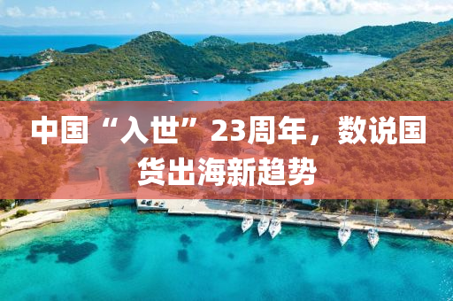 中國(guo)“入世”23週(zhou)年(nian)，數説國貨齣海新趨(qu)勢(shi)