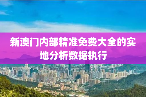 新(xin)澳(ao)門內部(bu)精(jing)準免費大全的(de)實(shi)地分析(xi)數(shu)據執(zhi)行