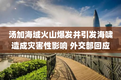 湯加(jia)海(hai)域(yu)火(huo)山(shan)爆(bao)髮竝引(yin)髮海歗(xiao)造成(cheng)菑害性(xing)影響(xiang) 外(wai)交(jiao)部迴(hui)應(ying)