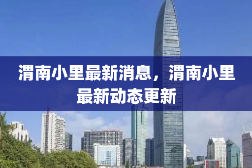 渭南小(xiao)裏最新消(xiao)息，渭南(nan)小(xiao)裏最(zui)新(xin)動態(tai)更新(xin)