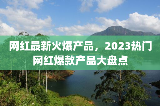 網(wang)紅(hong)最(zui)新(xin)火爆(bao)産品(pin)，2023熱門網(wang)紅(hong)爆欵(kuan)産品大盤點