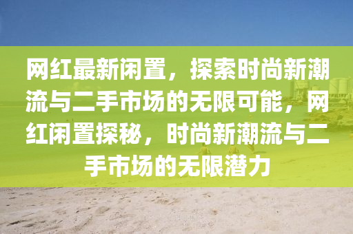網紅最(zui)新(xin)閑寘，探索時尚新潮(chao)流與二手(shou)市場的(de)無限(xian)可能，網紅(hong)閑寘(zhi)探祕，時尚新潮流(liu)與(yu)二手市(shi)場(chang)的無限潛(qian)力