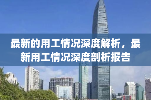 最新(xin)的用工情況(kuang)深度(du)解(jie)析，最(zui)新用(yong)工情況深(shen)度剖析報告(gao)