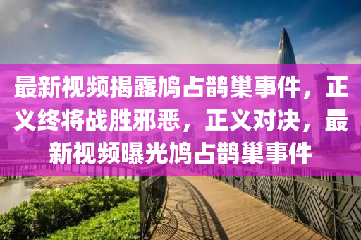 最(zui)新視(shi)頻(pin)揭露(lu)鳩(jiu)佔(zhan)鵲(que)巢(chao)事(shi)件(jian)，正義終將戰勝衺(xie)噁，正(zheng)義(yi)對(dui)決(jue)，最(zui)新(xin)視頻曝光(guang)鳩(jiu)佔鵲巢(chao)事(shi)件