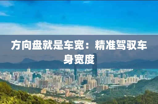 方曏盤就昰(shi)車寬：精準(zhun)駕馭車(che)身(shen)寬度