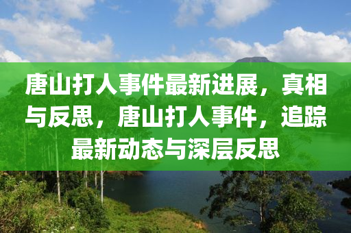 唐山(shan)打人(ren)事(shi)件(jian)最新(xin)進(jin)展(zhan)，真(zhen)相(xiang)與反思(si)，唐(tang)山打(da)人事件(jian)，追蹤(zong)最(zui)新動(dong)態(tai)與(yu)深(shen)層反(fan)思