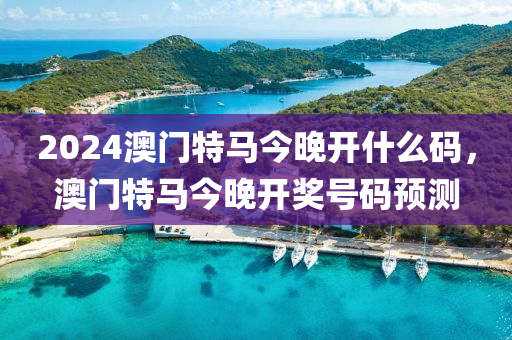 2024澳門(men)特(te)馬今(jin)晚(wan)開(kai)什麼碼(ma)，澳門(men)特馬今晚開獎號碼預測
