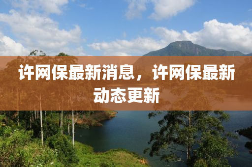 許網保最(zui)新(xin)消息(xi)，許網保最(zui)新動態(tai)更(geng)新(xin)