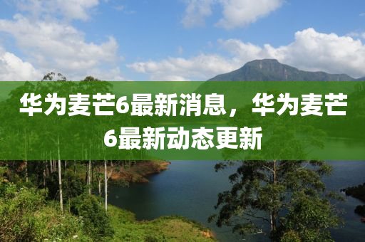 華爲麥(mai)芒6最(zui)新(xin)消(xiao)息(xi)，華爲(wei)麥芒(mang)6最新動(dong)態(tai)更(geng)新