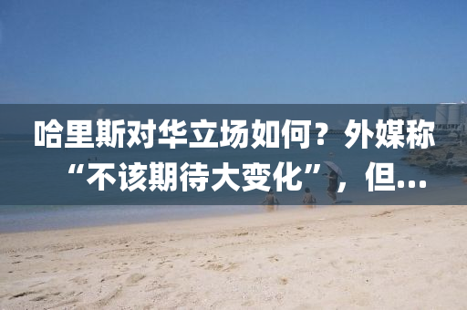 哈(ha)裏斯對華(hua)立(li)場(chang)如何？外(wai)媒(mei)稱“不該(gai)期待(dai)大變化(hua)”，但…