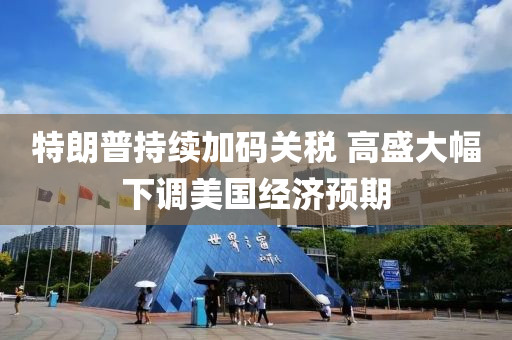 特(te)朗普持(chi)續加(jia)碼(ma)關(guan)稅 高(gao)盛(sheng)大幅下調美國經濟(ji)預期