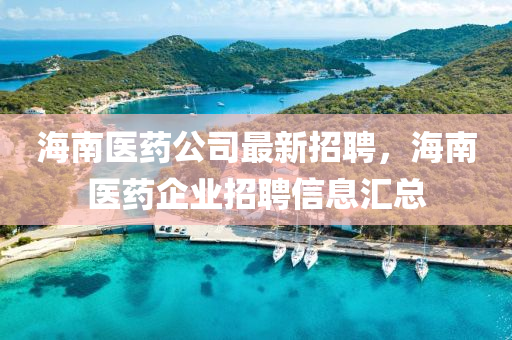 海南醫(yi)藥公(gong)司最(zui)新(xin)招聘，海(hai)南(nan)醫藥(yao)企業招(zhao)聘(pin)信(xin)息滙(hui)總