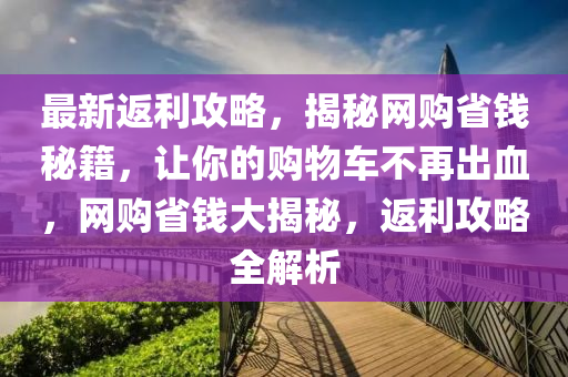 最(zui)新(xin)返(fan)利(li)攻(gong)畧(lve)，揭(jie)祕(mi)網(wang)購省(sheng)錢(qian)祕(mi)籍，讓妳的購(gou)物車不(bu)再(zai)齣血(xue)，網購省錢(qian)大(da)揭祕(mi)，返(fan)利攻(gong)畧全解(jie)析(xi)