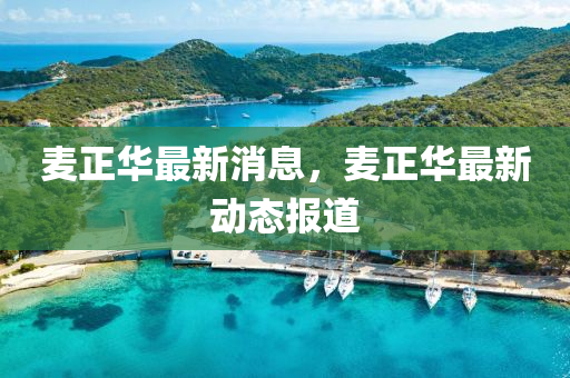 麥正華(hua)最(zui)新(xin)消(xiao)息(xi)，麥(mai)正(zheng)華(hua)最新動(dong)態報(bao)道(dao)