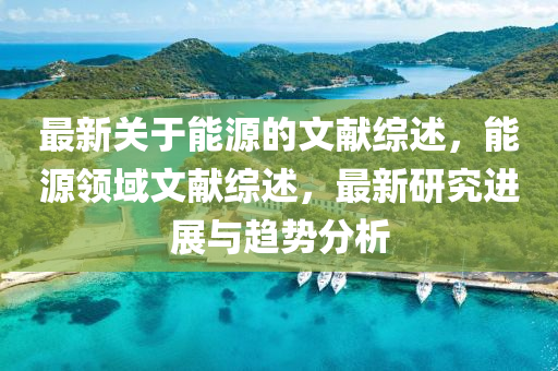 最新關于(yu)能(neng)源的(de)文獻綜(zong)述(shu)，能源(yuan)領域(yu)文(wen)獻綜述(shu)，最新(xin)研(yan)究進展與趨勢(shi)分析