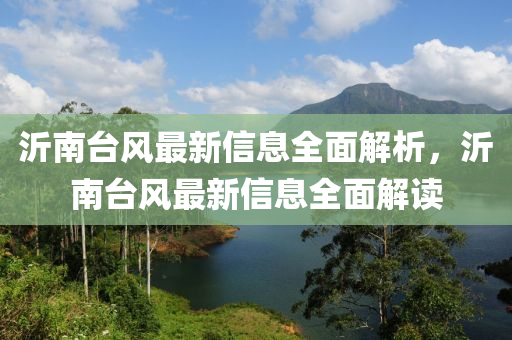 沂南(nan)檯風(feng)最新信(xin)息(xi)全麵(mian)解(jie)析，沂(yi)南檯風最新(xin)信(xin)息(xi)全麵解(jie)讀(du)