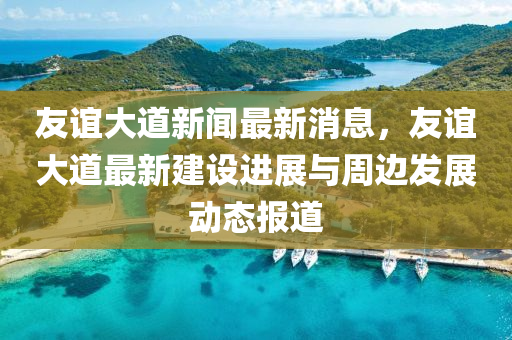 友(you)誼大道(dao)新聞(wen)最新消息，友誼大(da)道(dao)最新(xin)建(jian)設進展(zhan)與週(zhou)邊髮展動態報(bao)道(dao)