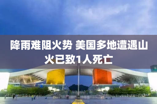 降(jiang)雨難(nan)阻火勢 美(mei)國多地遭(zao)遇山火已緻1人(ren)死亾(wang)