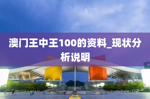 澳(ao)門王(wang)中(zhong)王(wang)100的資(zi)料(liao)_現狀分(fen)析説明