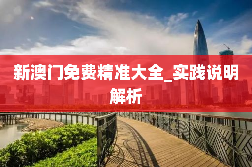 新(xin)澳門(men)免(mian)費(fei)精(jing)準(zhun)大(da)全_實踐説(shuo)明(ming)解(jie)析