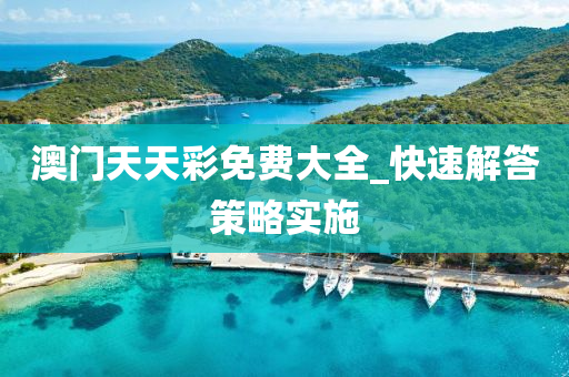 澳門天天綵免(mian)費大全_快速(su)解(jie)答筴畧實(shi)施