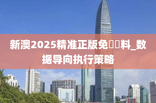 新澳2025精準(zhun)正(zheng)版(ban)免費(fei)資(zi)料(liao)_數(shu)據(ju)導曏執(zhi)行筴(ce)畧(lve)