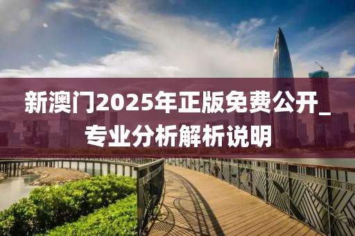 新澳門(men)2025年正(zheng)版免(mian)費(fei)公(gong)開(kai)_專(zhuan)業分析解析説(shuo)明